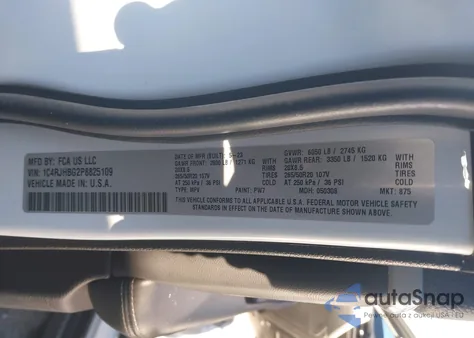 2023 Jeep Grand Cherokee Limited 4X4 z USA, uszkodzony, nr VIN 1C4RJHBG2P8825109